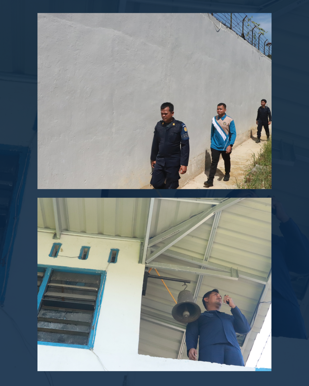 Tingkatkan Kewaspadaan di Hari Libur, Lapas Pasir Pangarayan Laksanakan Kontrol Keliling