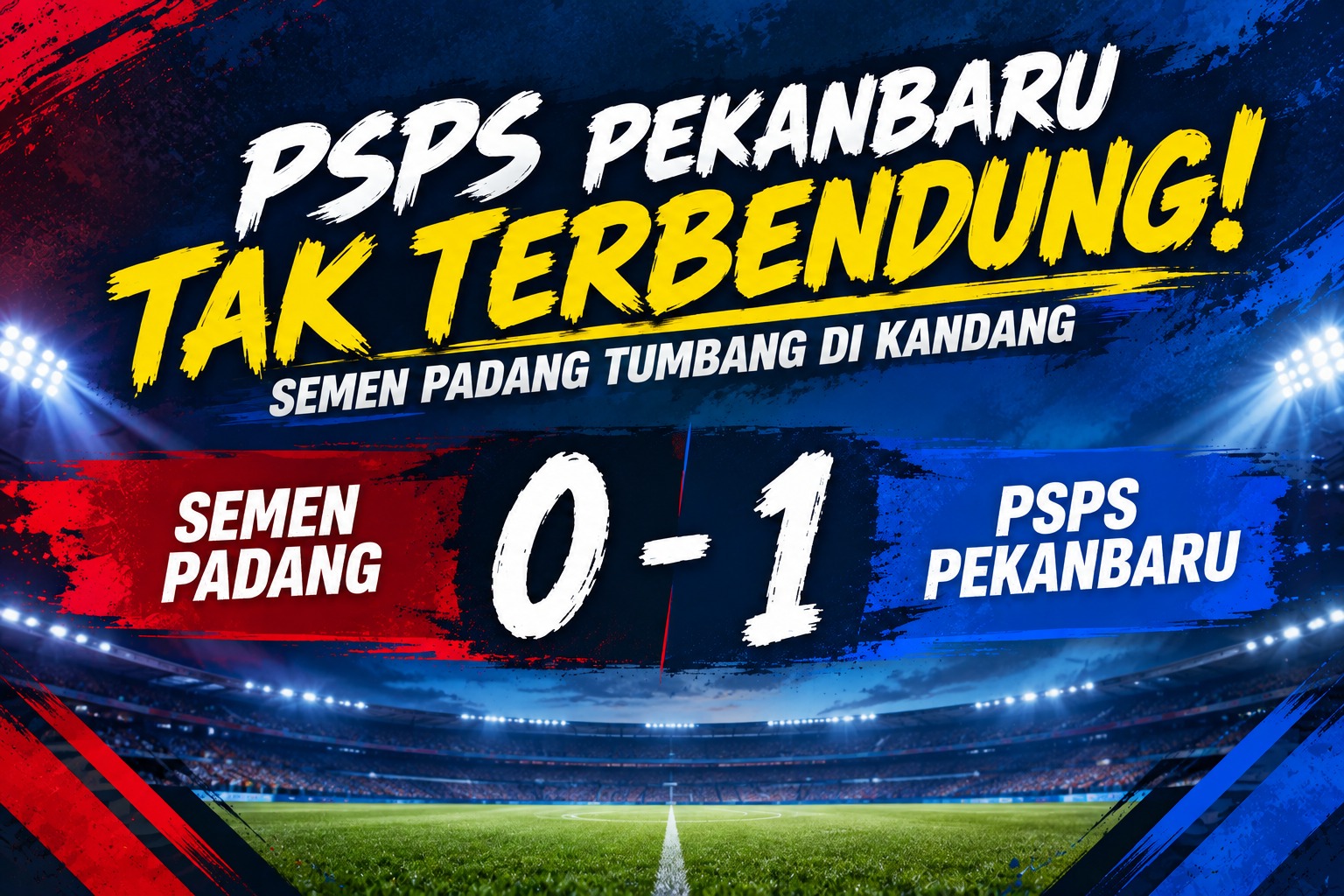Semen Padang Tak Berkutik, PSPS Pulang dengan Kemenangan 1-0