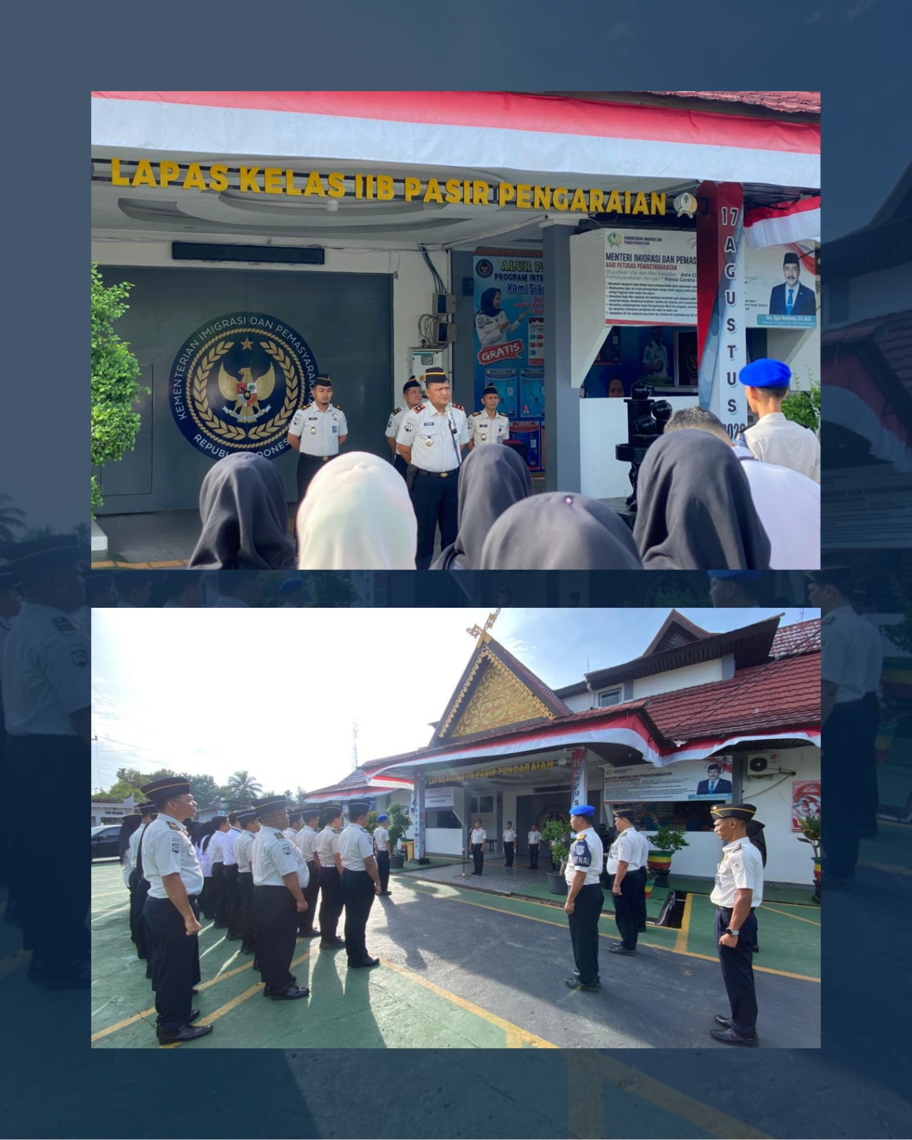 Apel Pagi Lapas Pasir Pangarayan, Kalapas Ingatkan Ketelitian Penggeledahan dan Sambung Rasa Warga Binaan