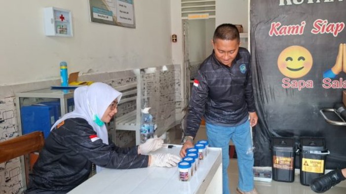 Perang Melawan Narkoba, Pegawai dan WBP Rutan Unaaha Jalani Tes Urine