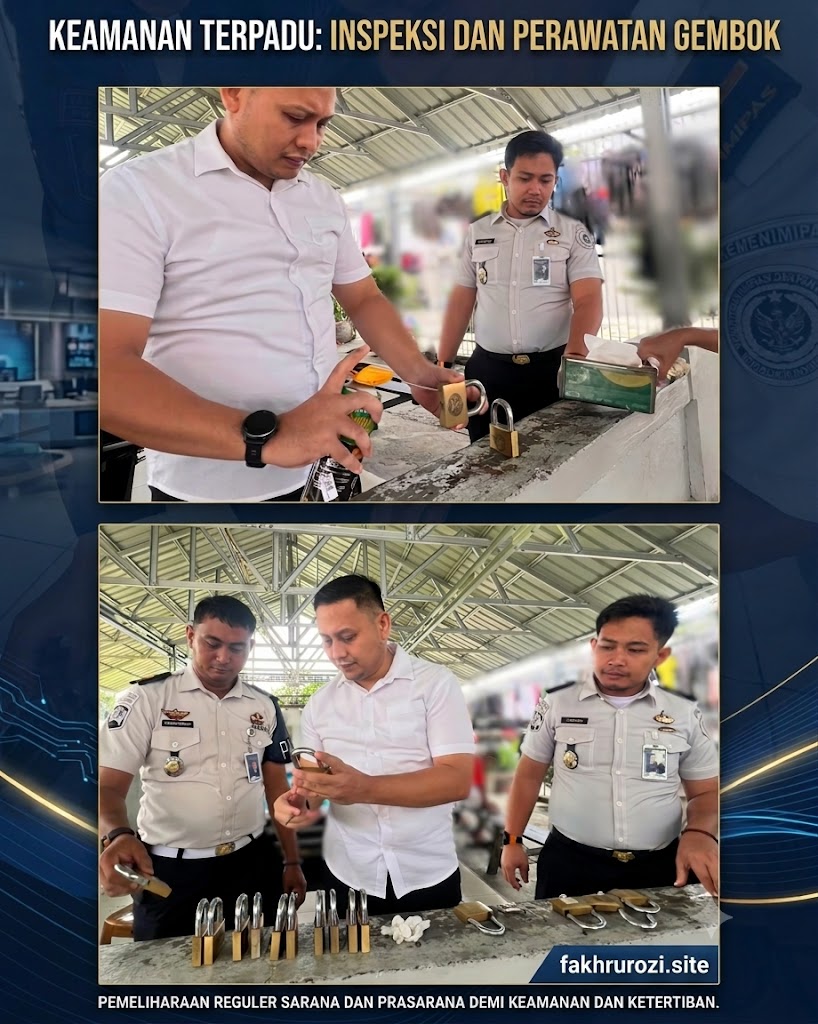 Rawat Gembok, Perkuat Keamanan: Lapas Pasir Pangarayan Pastikan Sarana Pengamanan Berfungsi Optimal